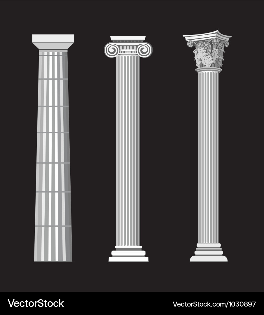Greek architecture Royalty Free Vector Image - VectorStock