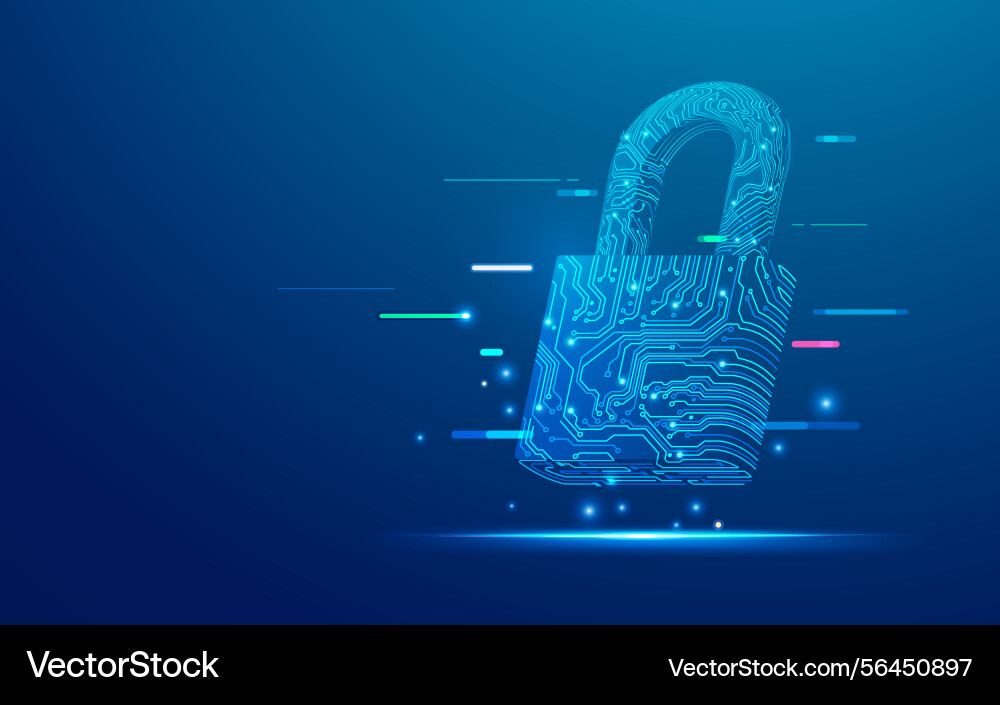 Locktech vector image