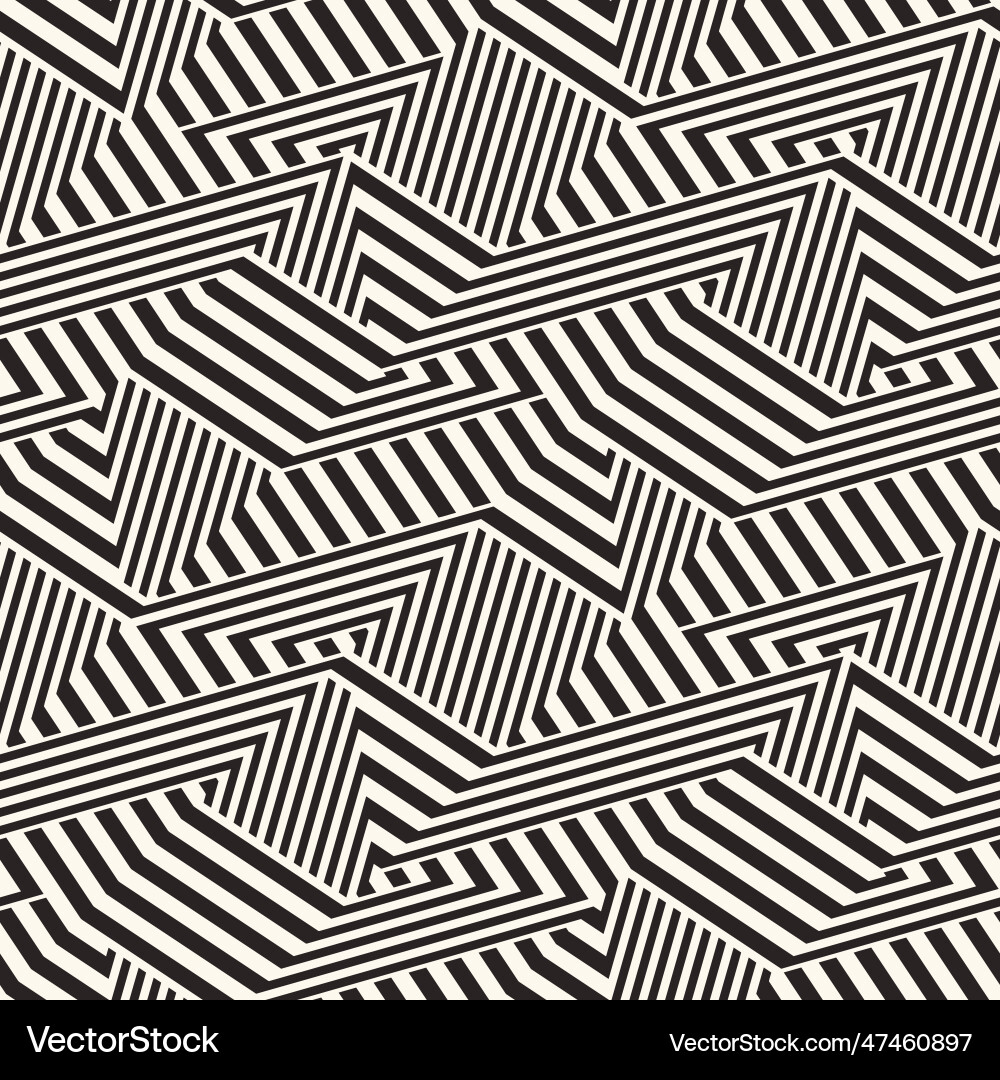 Monochrome glitch effect textured zigzag pattern Monochrome glitch effect textured zigzag pattern vector image
