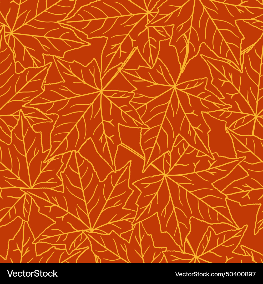 Seamless pattern of transparent maple Seamless pattern of transparent maple Vector Image