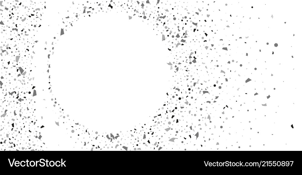 Silver glitter confetti on a white background Silver glitter confetti on a white background vector image