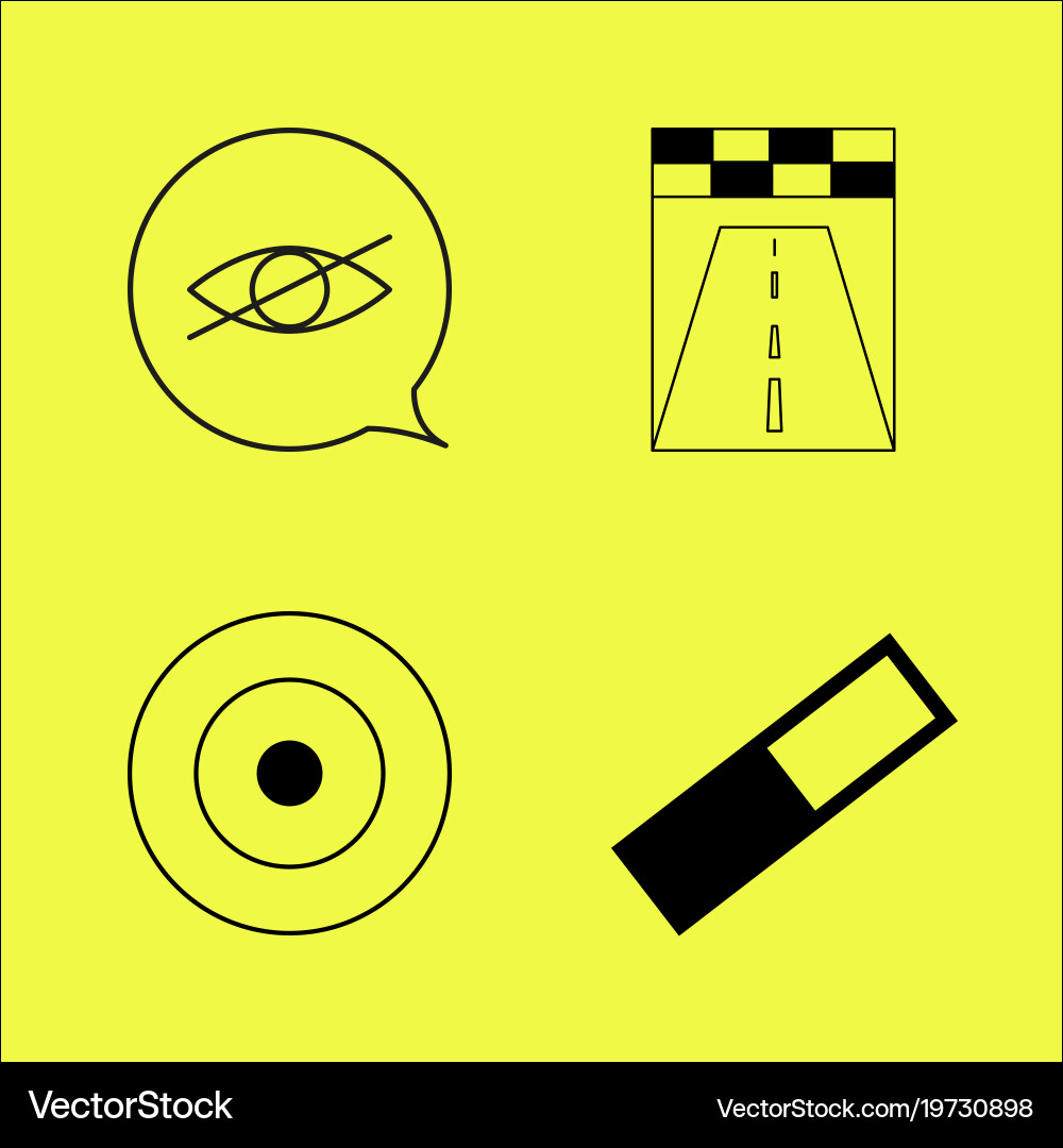 Essential linear icon set Vector Image
