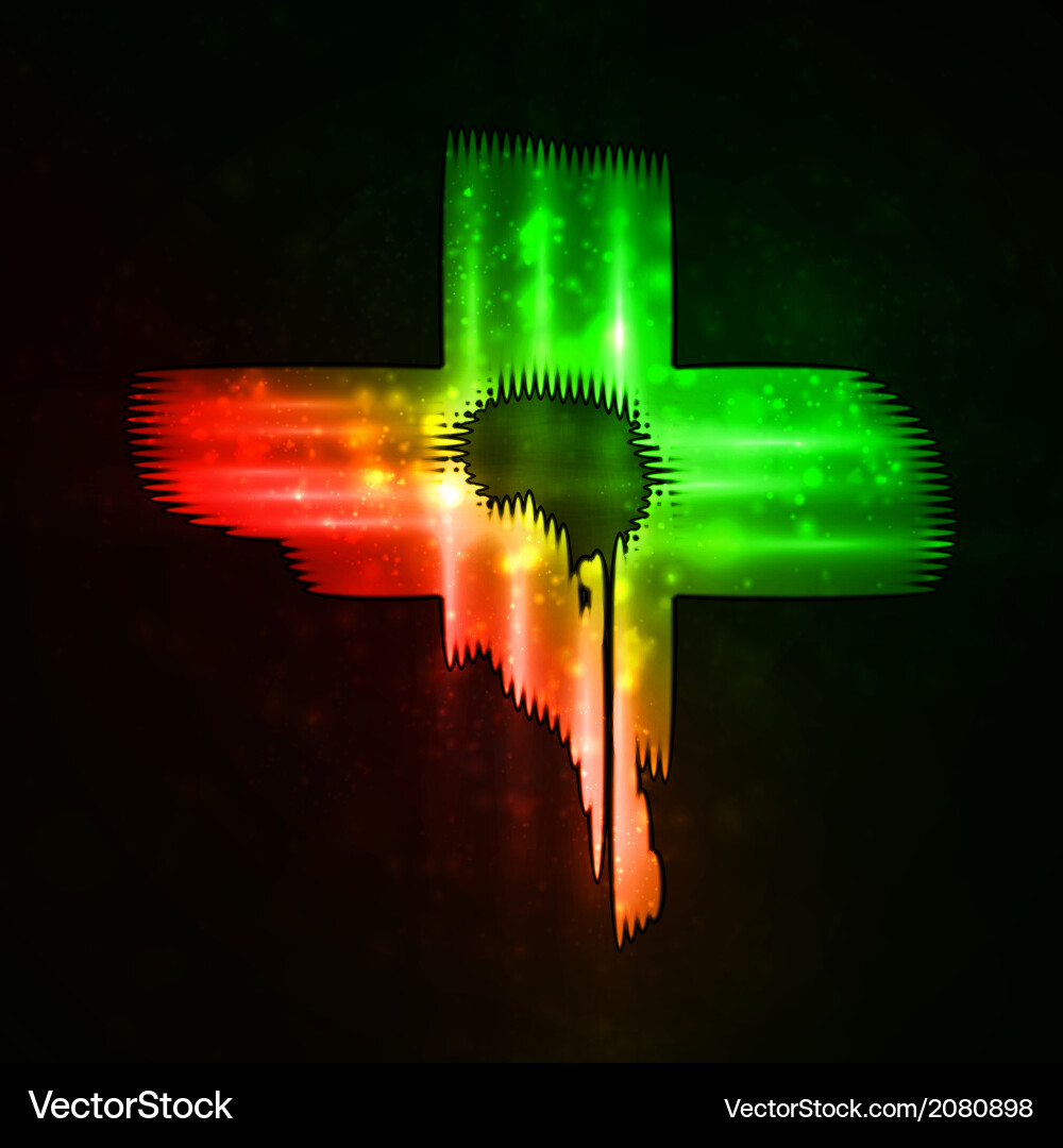 Neon brain Vector Image