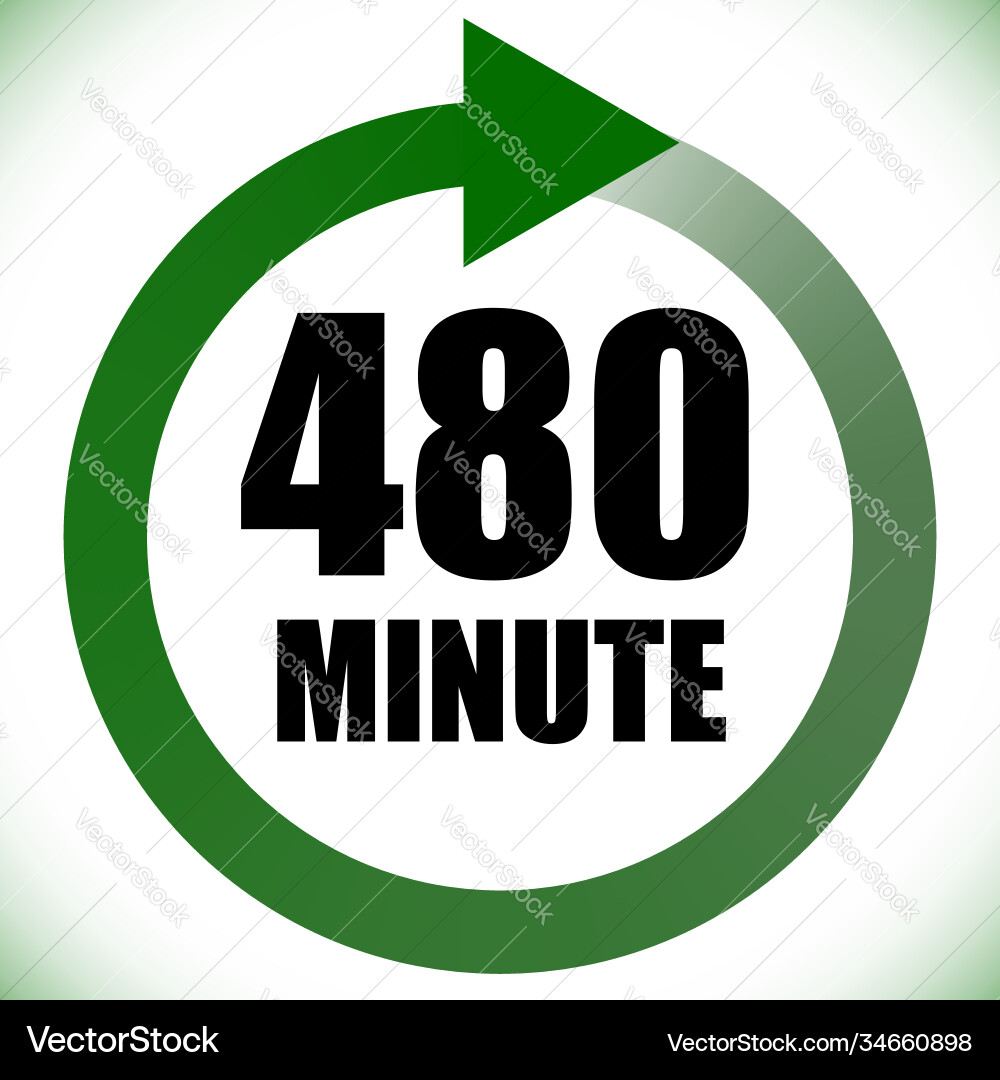 Numbers numerals dial time duration and schedule Vector Image