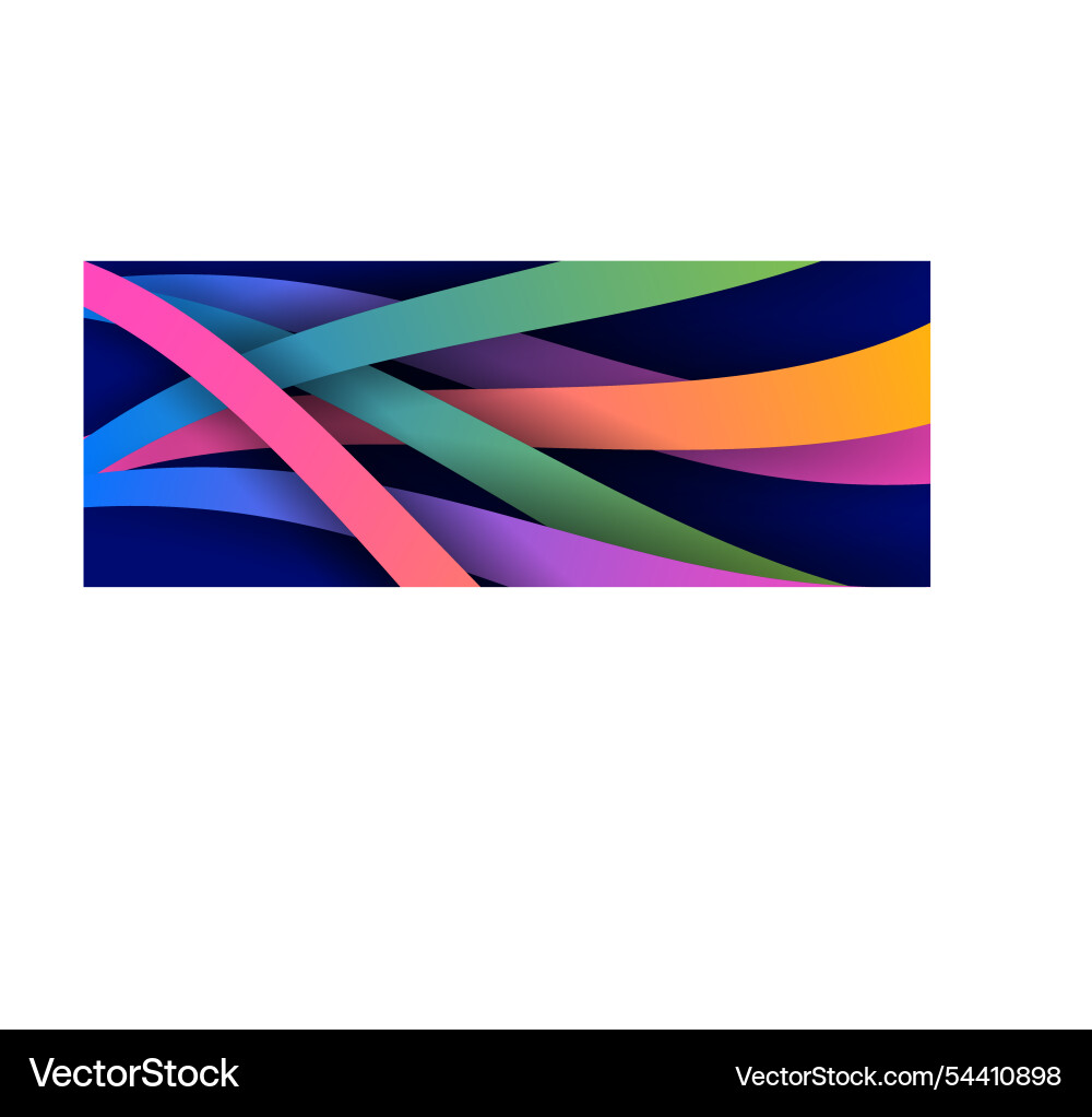 Overlapping colorful wave paper background Overlapping colorful wave paper background Vector Image