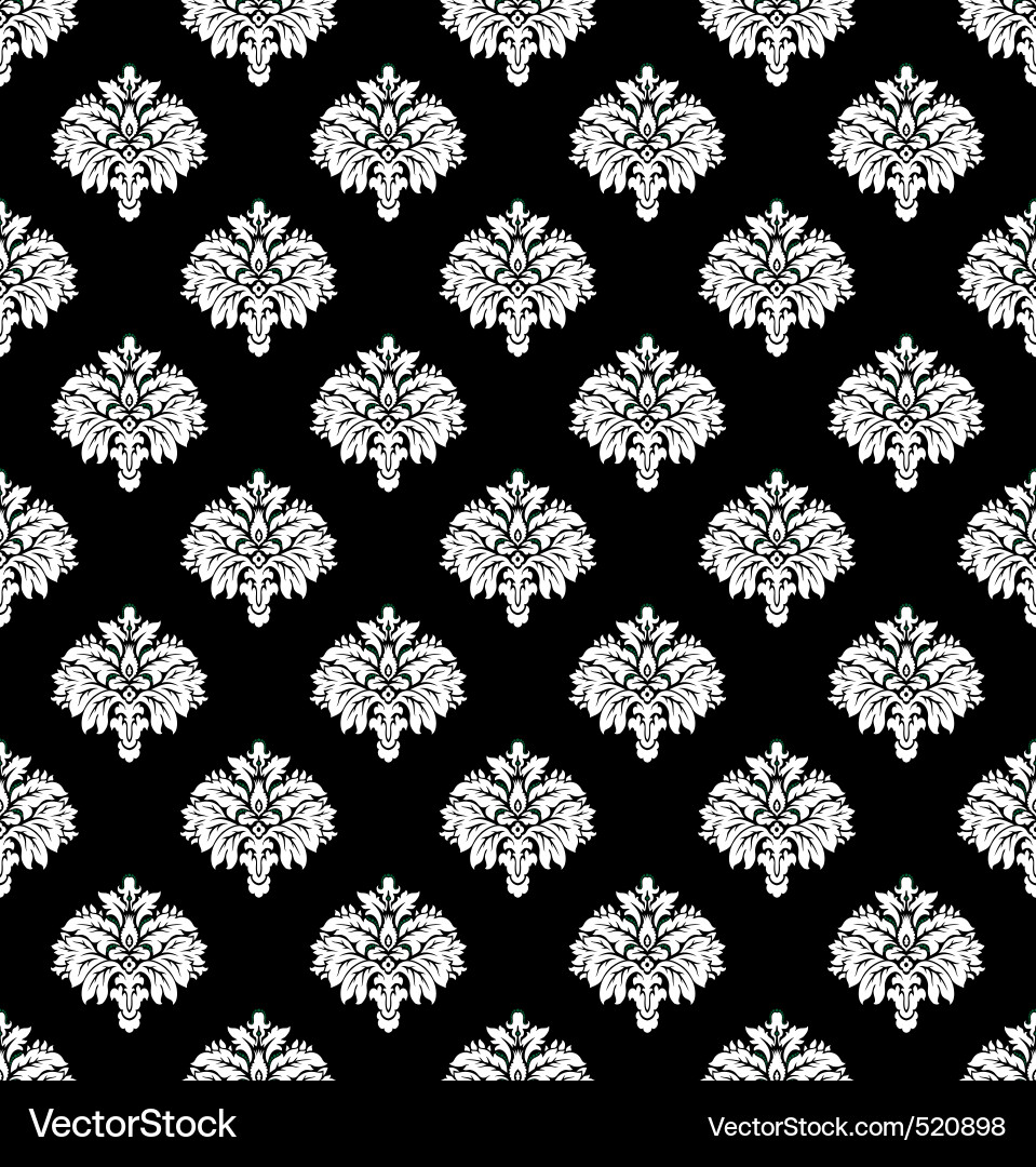 Seamless damask pattern Vector Image