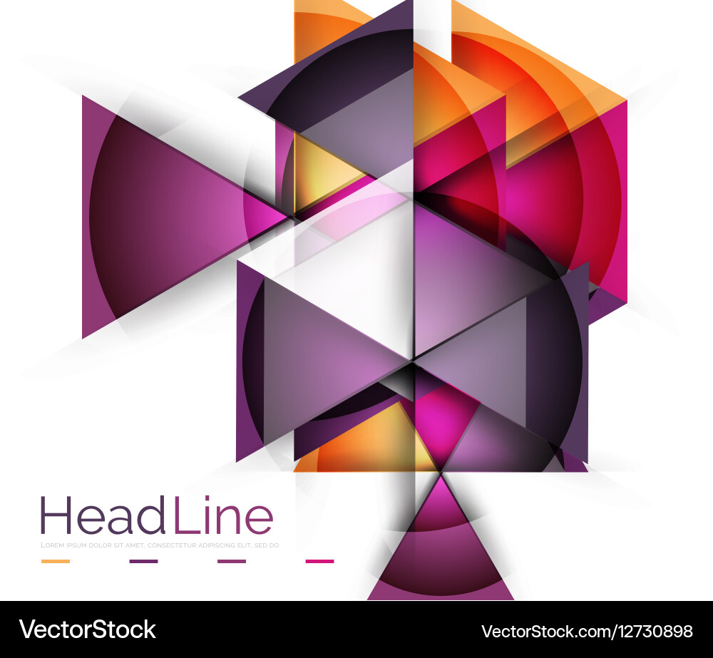 Triangle abstract background Vector Image