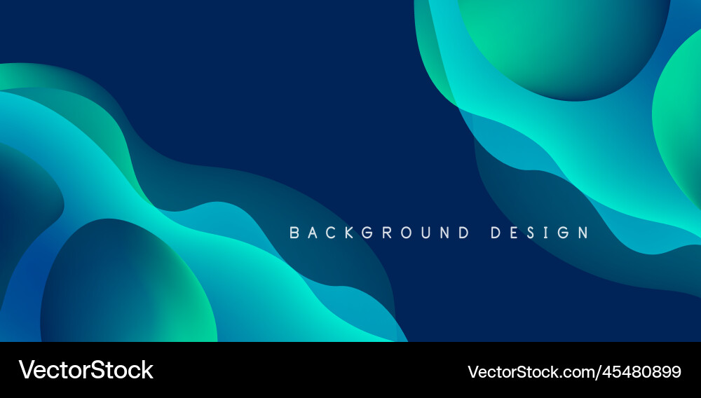 Abstract background fluid bubbles and wave Vector Image