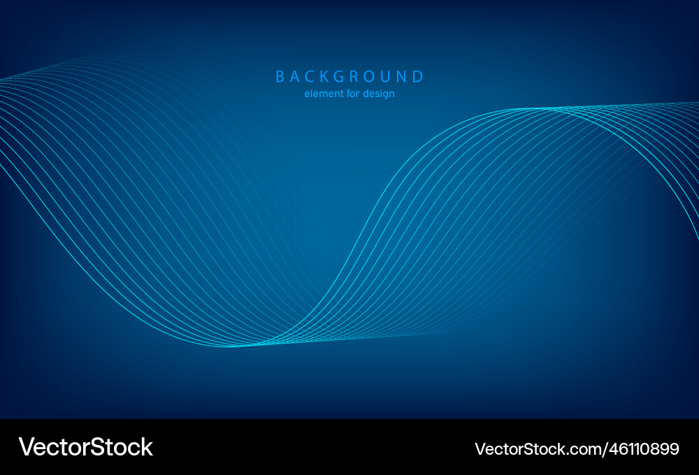 Abstract gradient background wave element Abstract gradient background wave element vector image