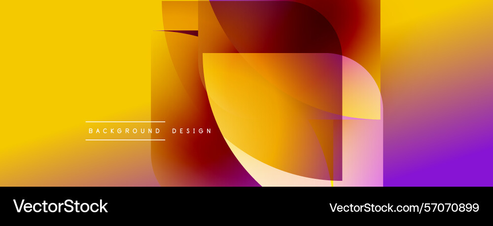 Abstract vibrant design features overlapping Abstract vibrant design features overlapping vector image