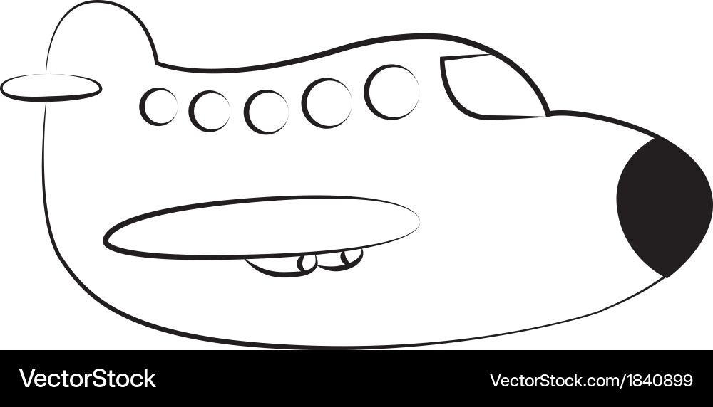 Airplane Royalty Free Vector Image - VectorStock