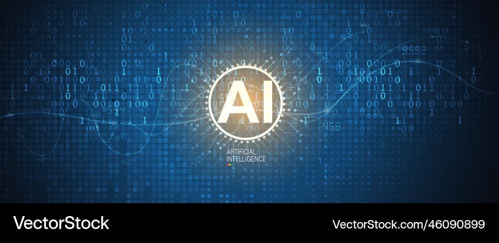 Conceptual technology of artificial intelligence Conceptual technology of artificial intelligence vector image