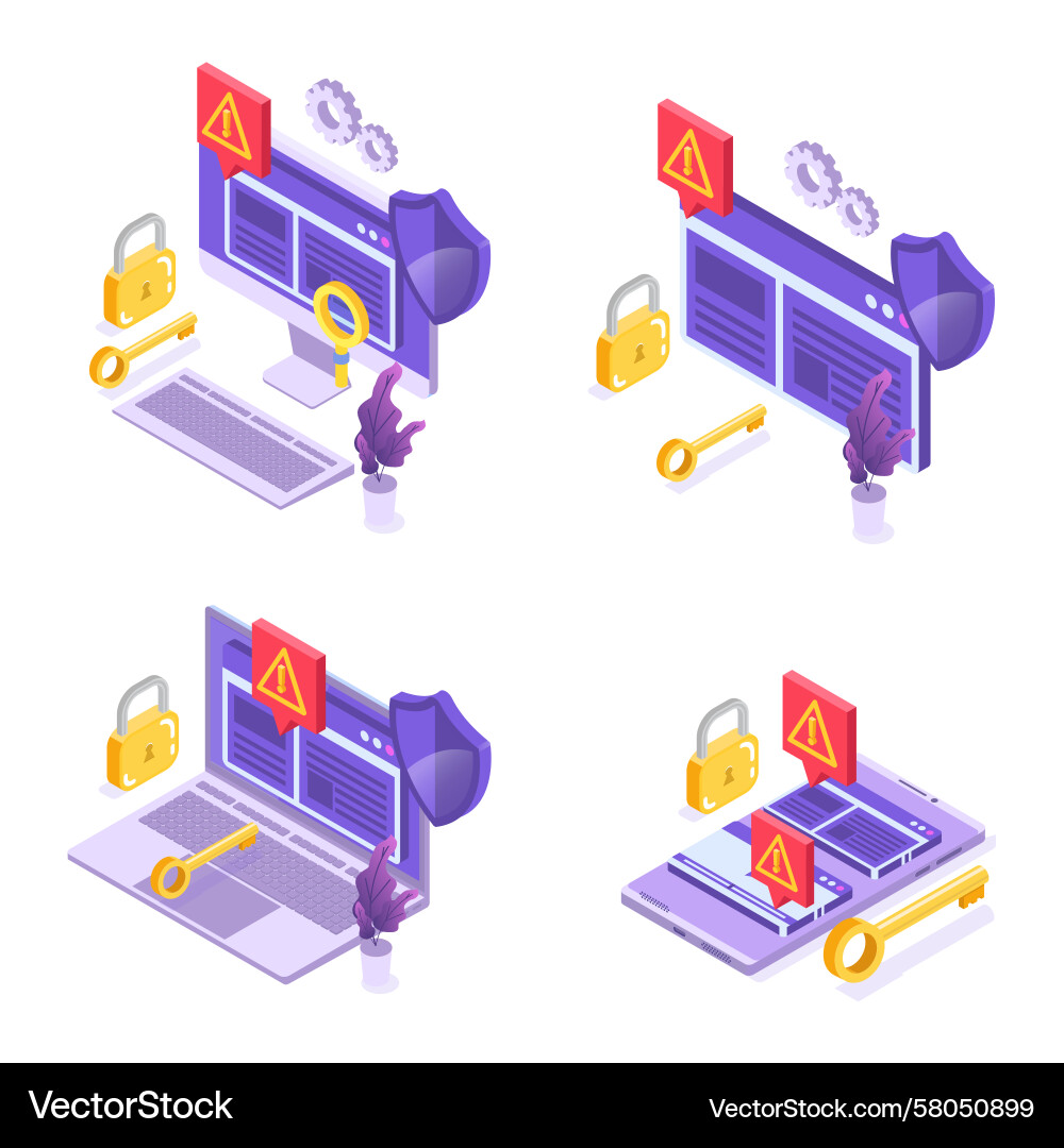 Internet Content Blocking Vector Image