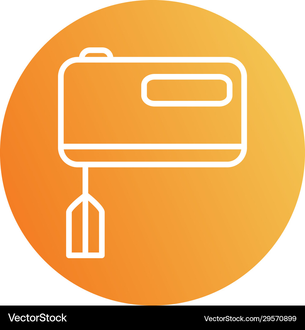 Isolated mixer block style icon design vector image
