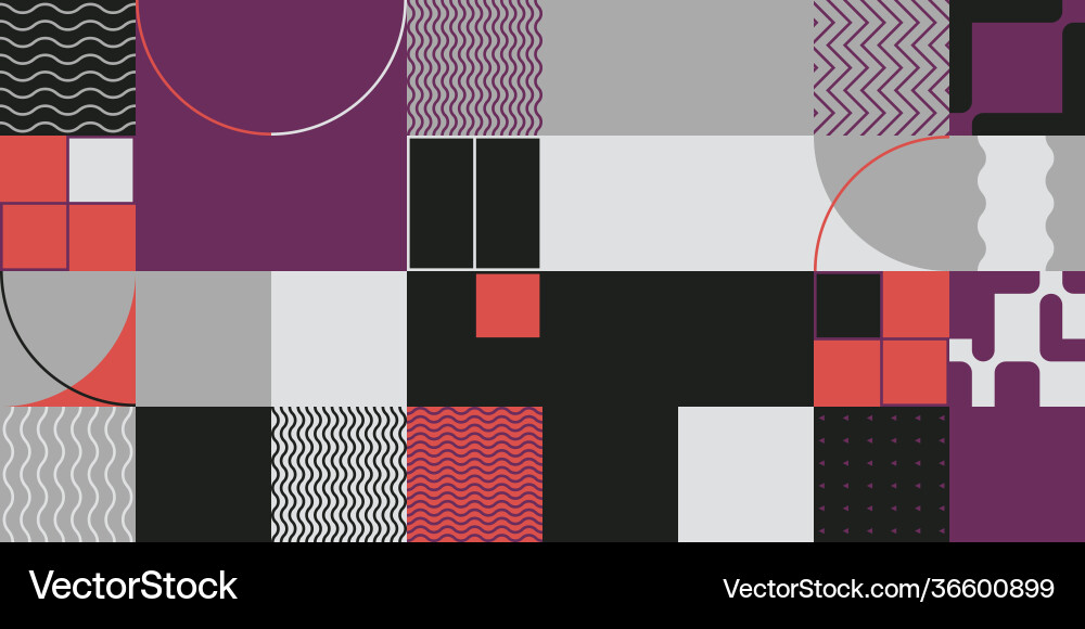 Simple geometric pattern design with basic Simple geometric pattern design with basic vector image