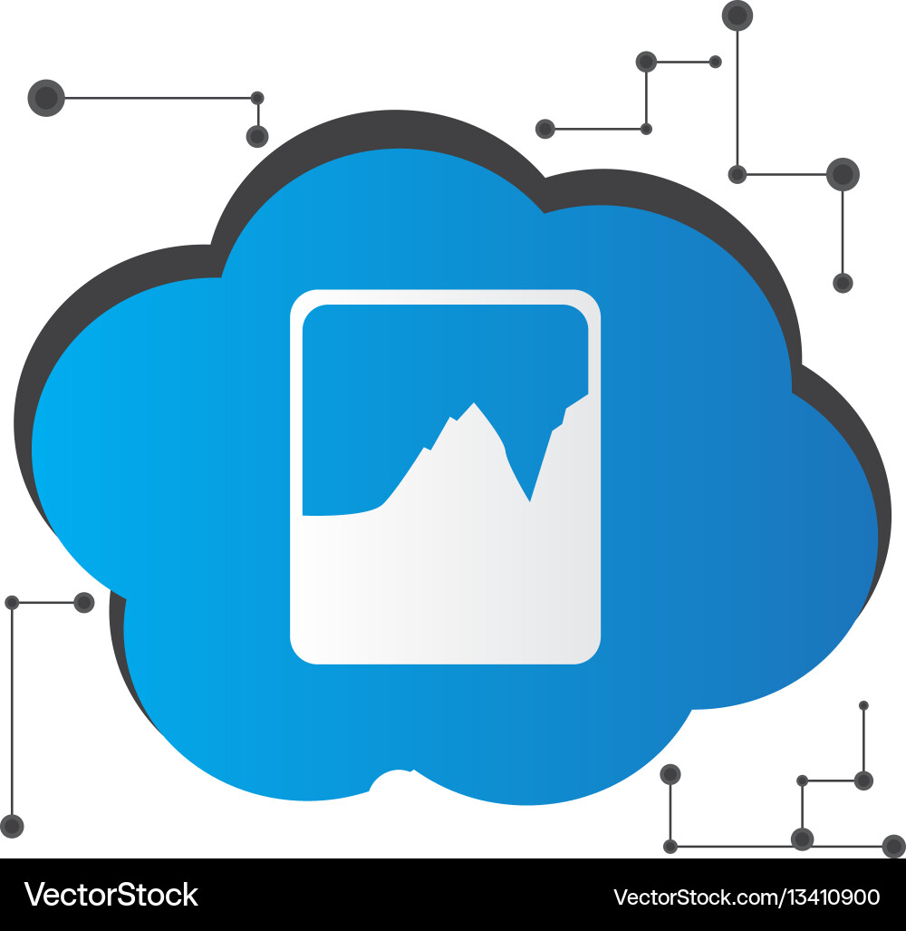 Cloud computing Vector Image