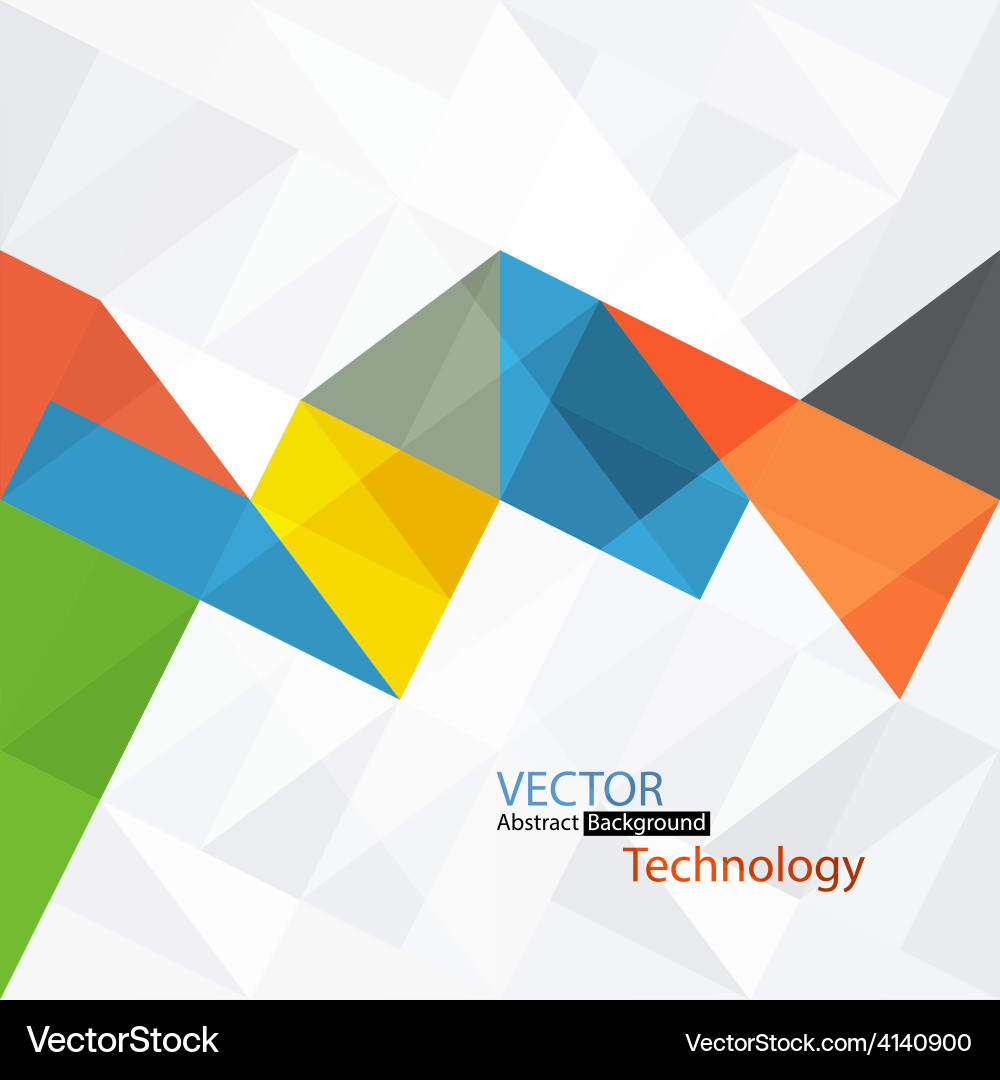 Colorful Abstract Triangles Background Vector Image