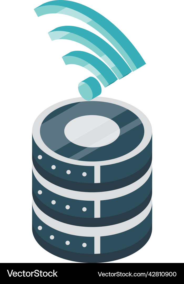 Database Server Network Icon vector image
