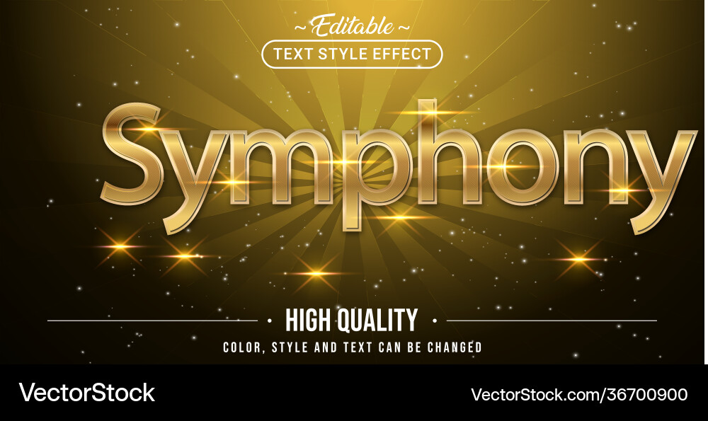 Editable text style effect - theme vector image