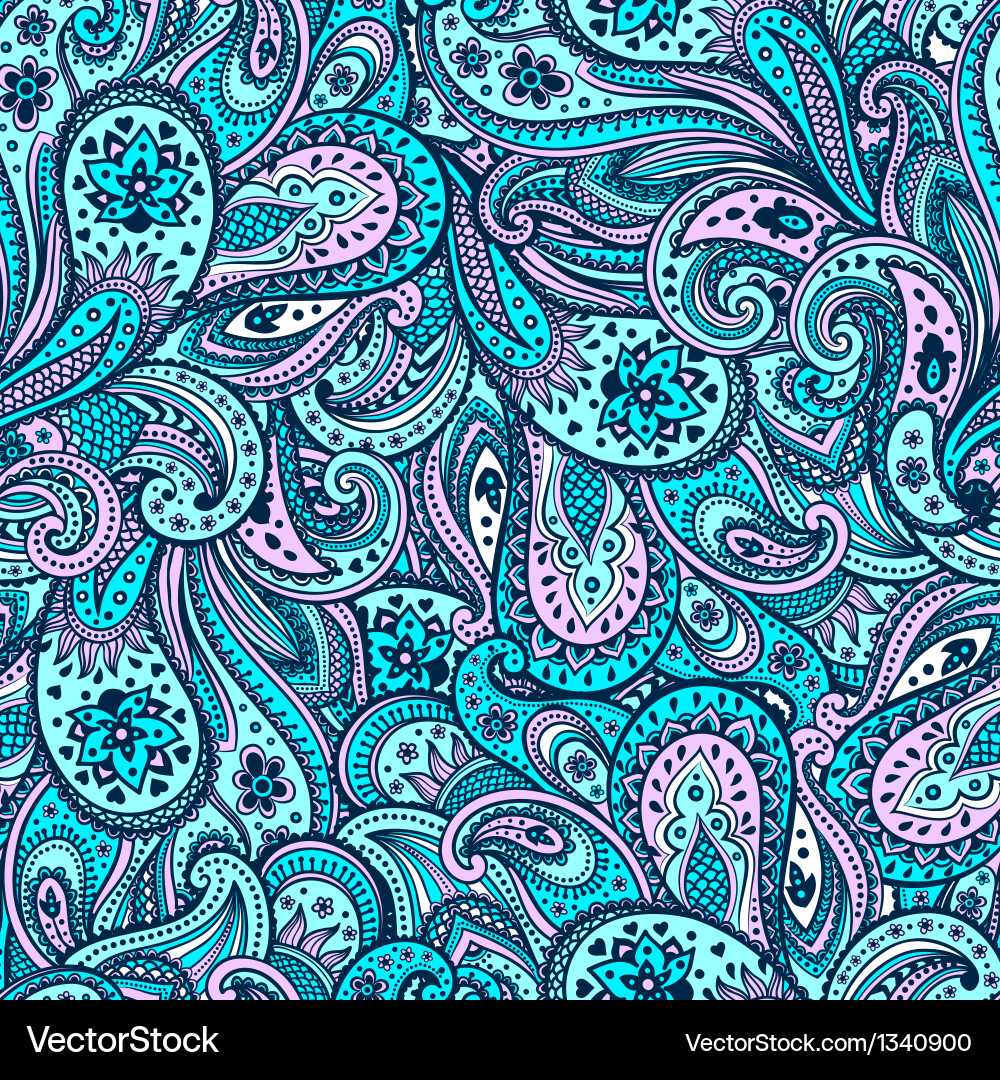 Elegant Paisley Pattern vector image