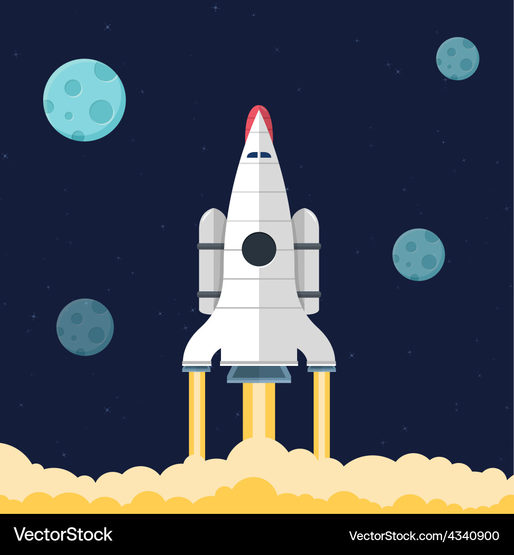 Flat concept for web development vector image