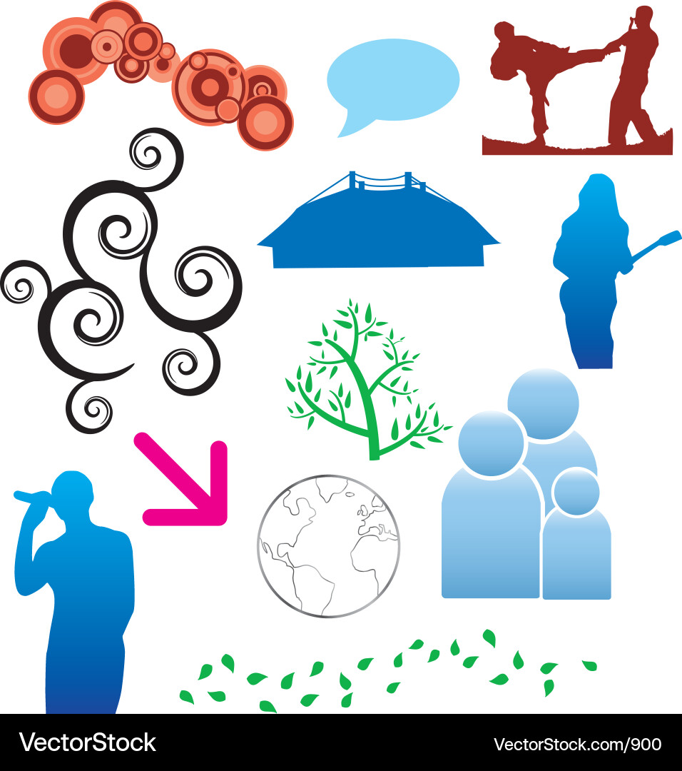 Graphic design elements Vector Image