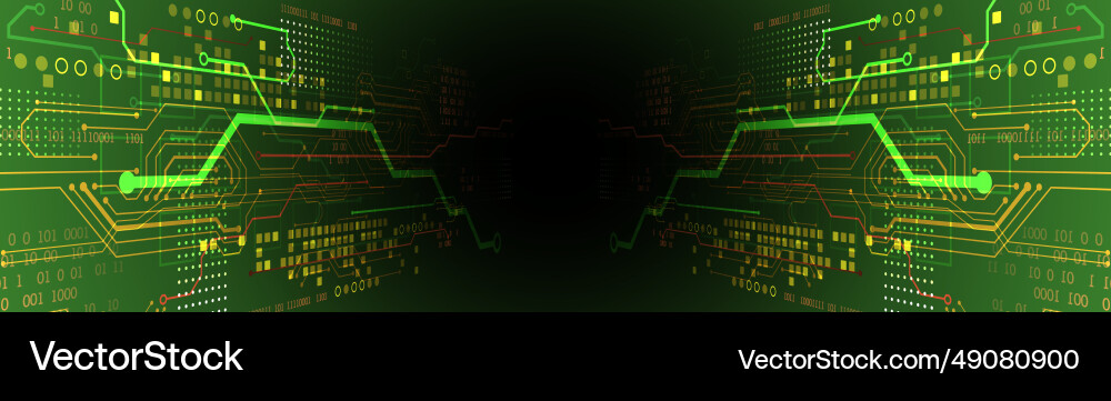 Hi-tech digital technology and engineering Hi-tech digital technology and engineering vector image