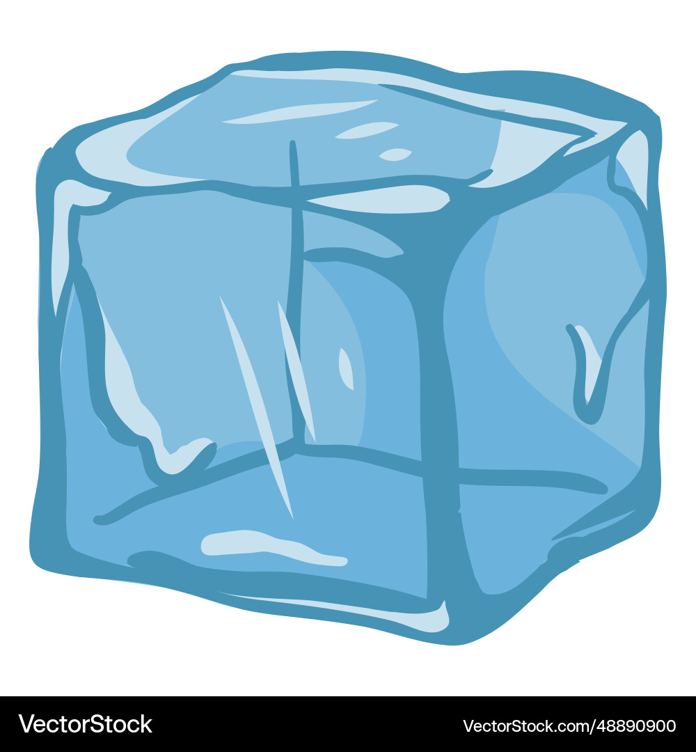 Ice cube Vector Image