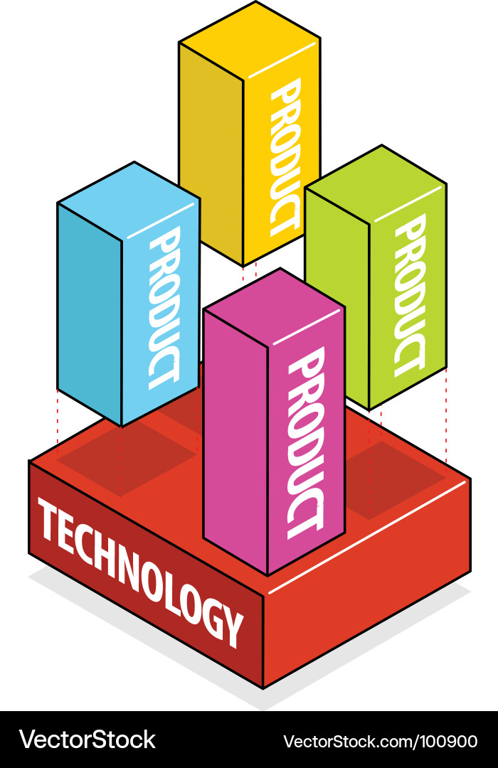 Modern Product Blocks vector image