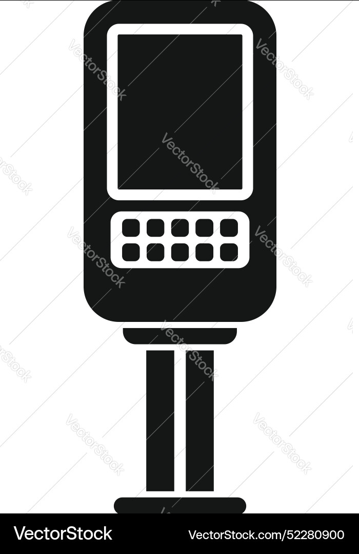 Parking meter machine using digital display Parking meter machine using digital display Vector Image