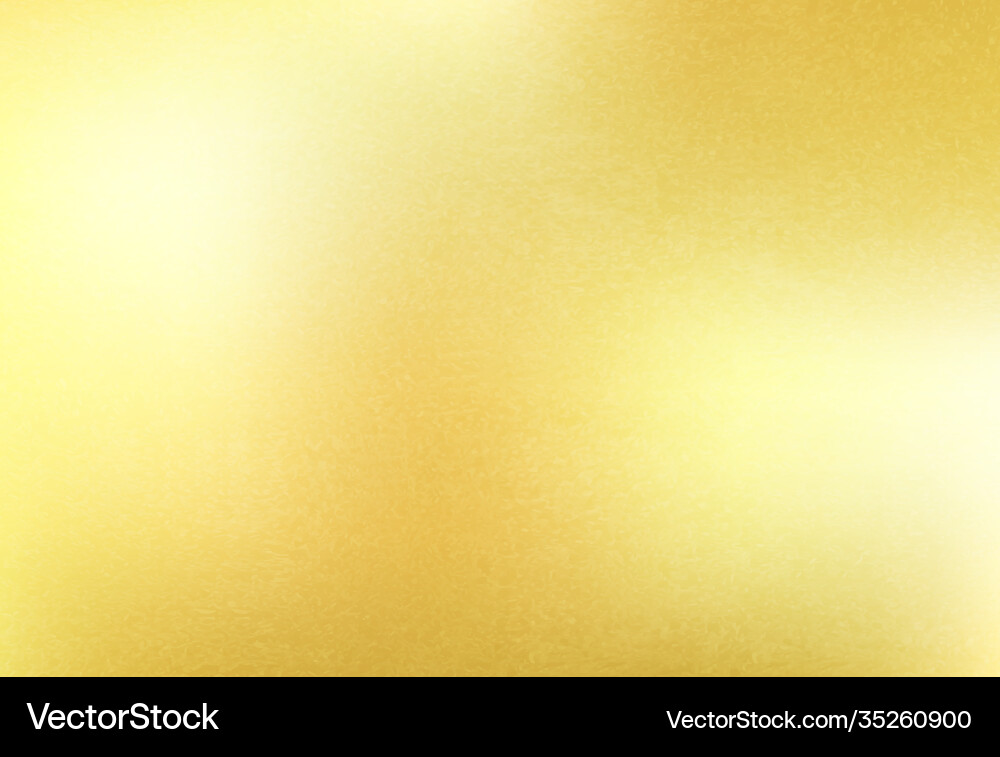 Shiny gold foil texture golden background vector image