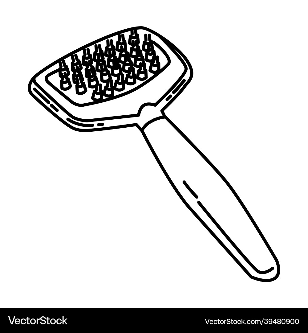 Slicker brush icon doodle hand drawn or outline Slicker brush icon doodle hand drawn or outline vector image
