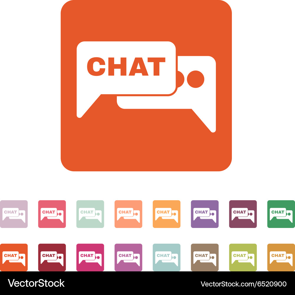 Speech bubble with a chat icon internet Vector Image