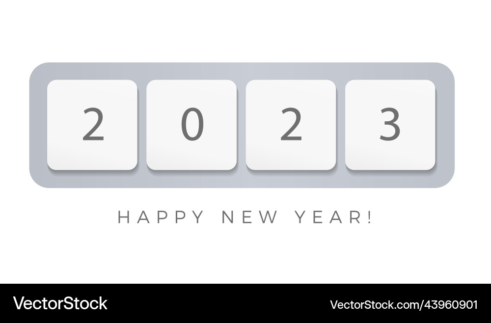 2023 Zahlen Tastaturteil im minimalistischen Stil 2023 Zahlen Tastaturteil im minimalistischen Stil vektorbild