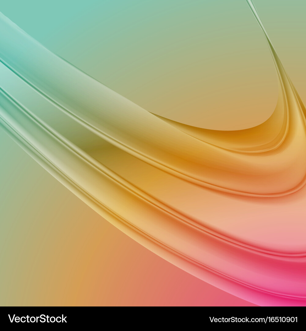 Abstract background with smooth waves vector image
