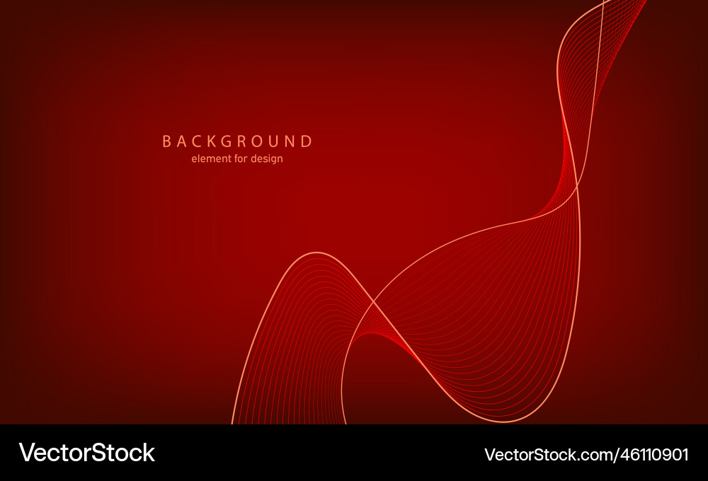 Abstract gradient background wave element Abstract gradient background wave element vector image