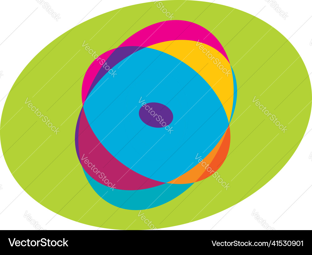 Abstract random circles geometric circular element Abstract random circles geometric circular element vector image