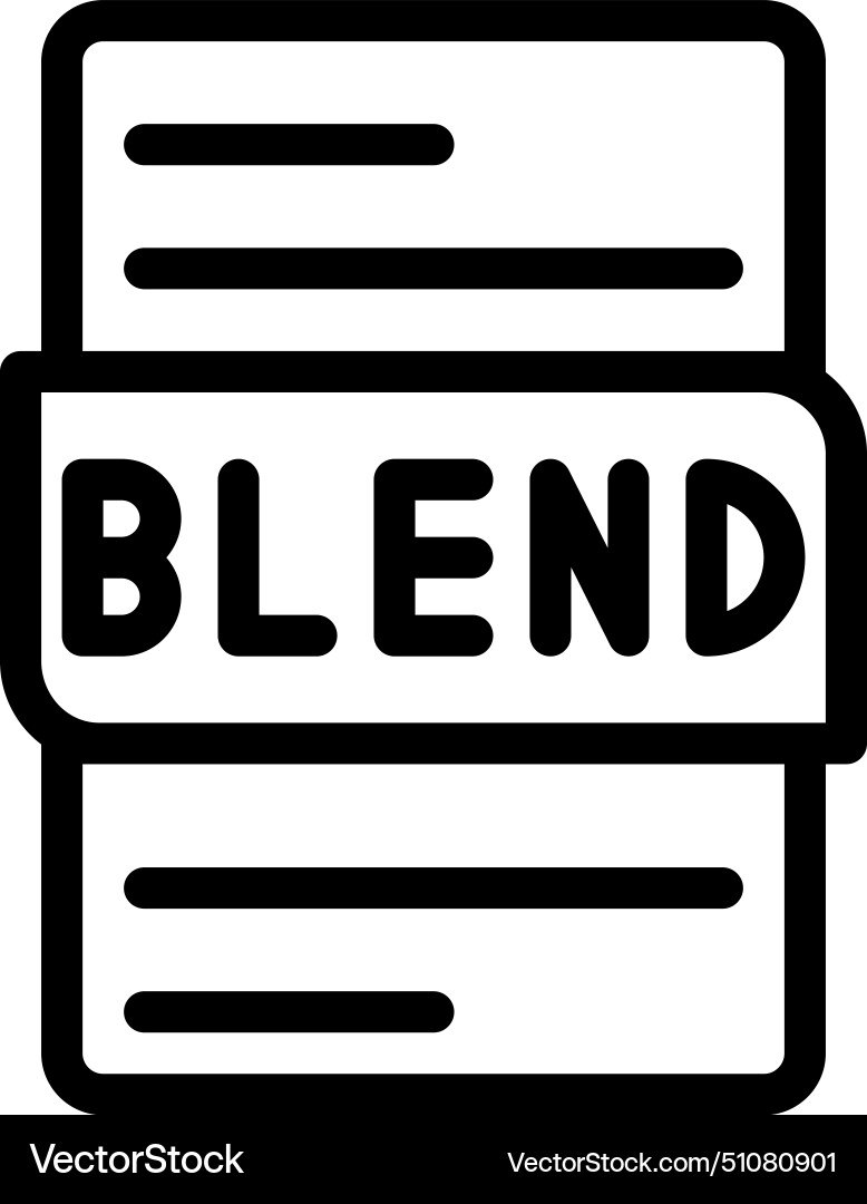 Blend file type icons document format design Blend file type icons document format design Vector Image