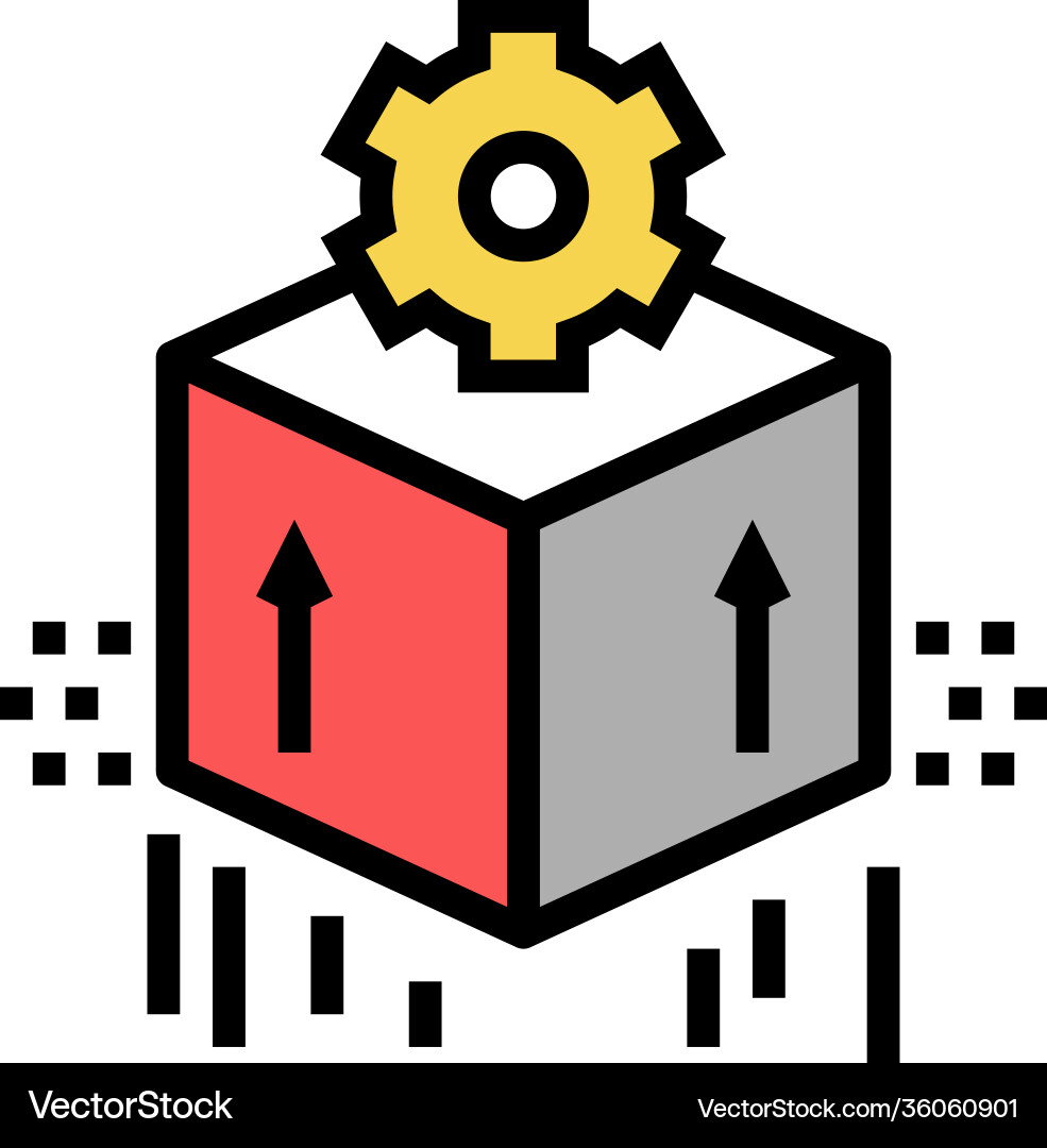 Computer soft development color icon Vector Image