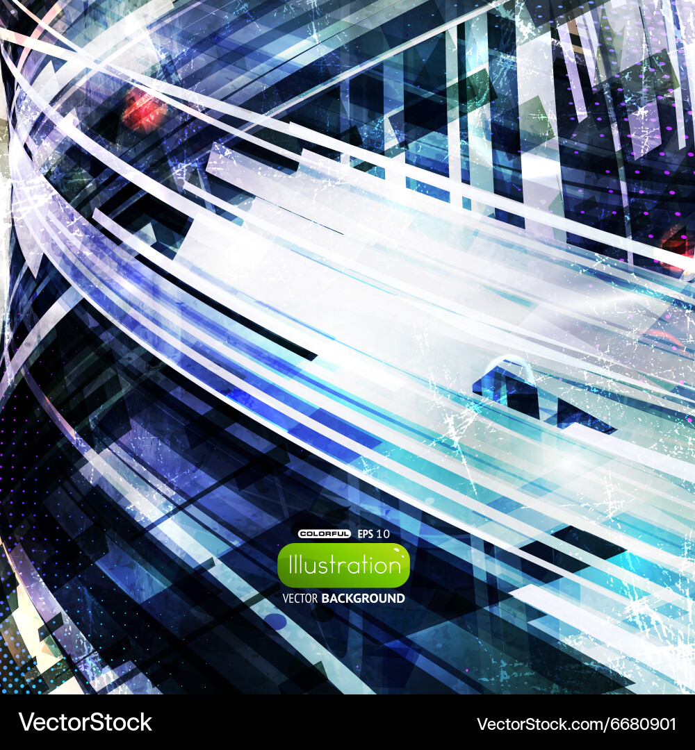 Dynamic Abstract Swirls vector image