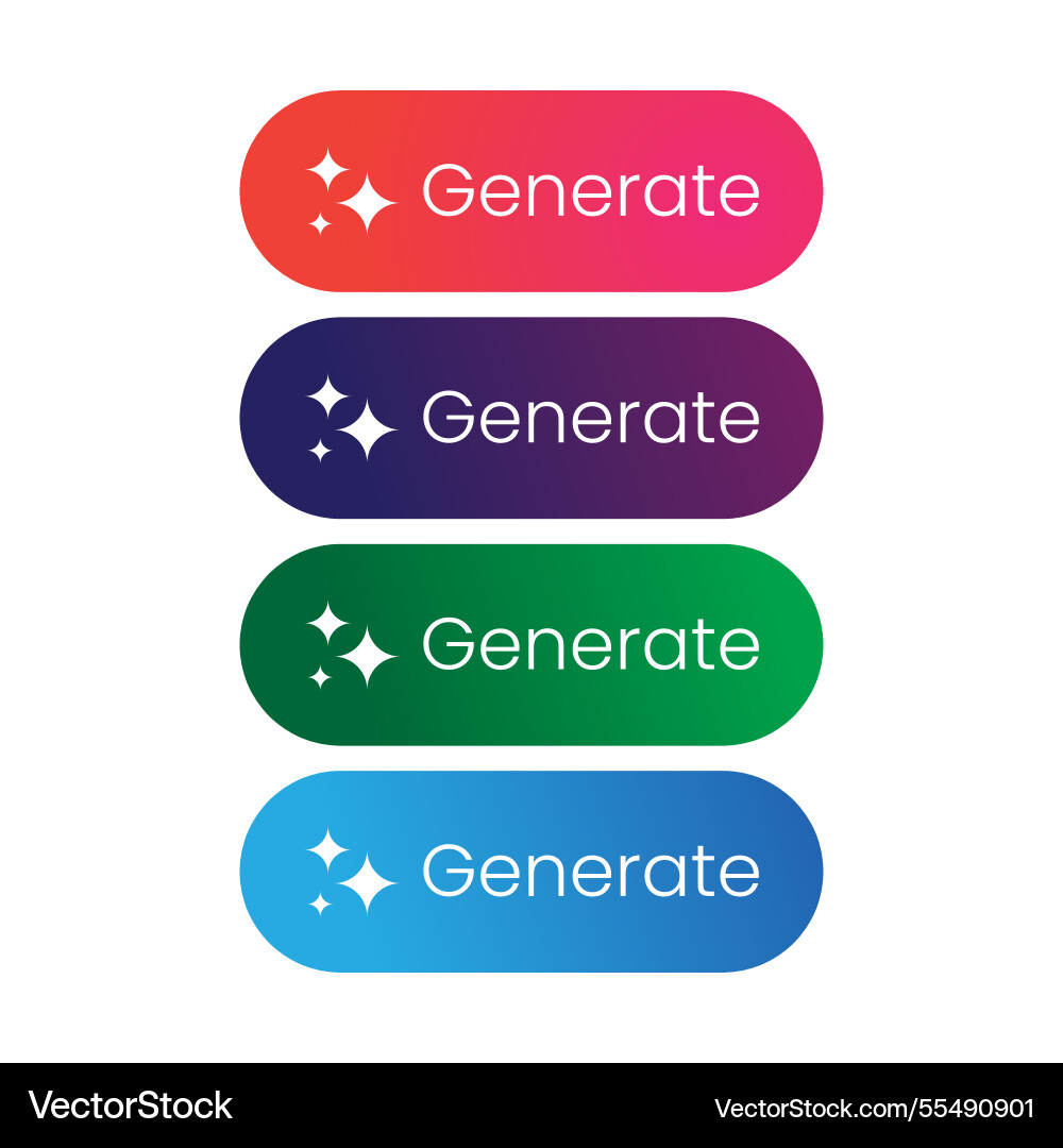Generate ai button neumorphic bar artificial Generate ai button neumorphic bar artificial Vector Image