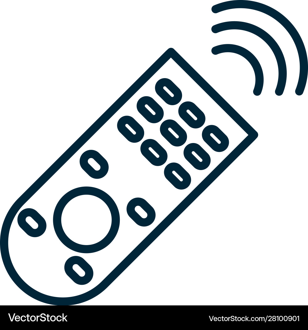 IoT Signal Remote Control Icon vector image