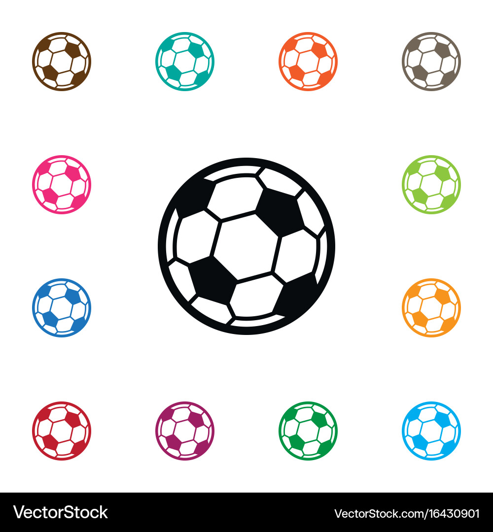 Isolated game icon soccer element can Vector Image