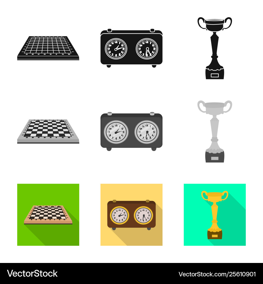 Isolated object checkmate and thin symbol Vector Image
