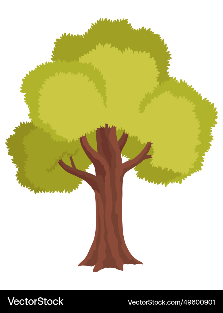 Maple tree icon cartoon natural design elements Maple tree icon cartoon natural design elements vector image