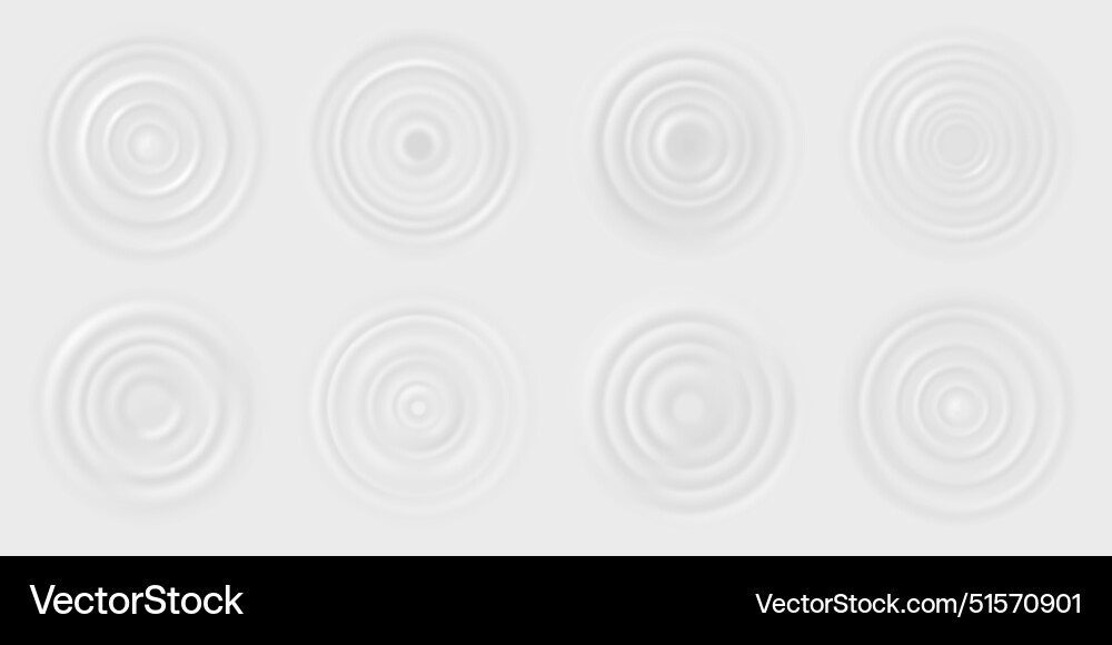 Milk Ripple Drops on Cream Royalty Free Vector Image