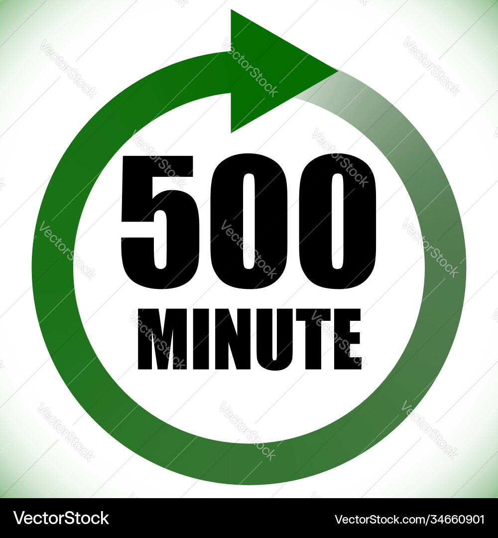 Numbers numerals dial time duration and schedule Vector Image