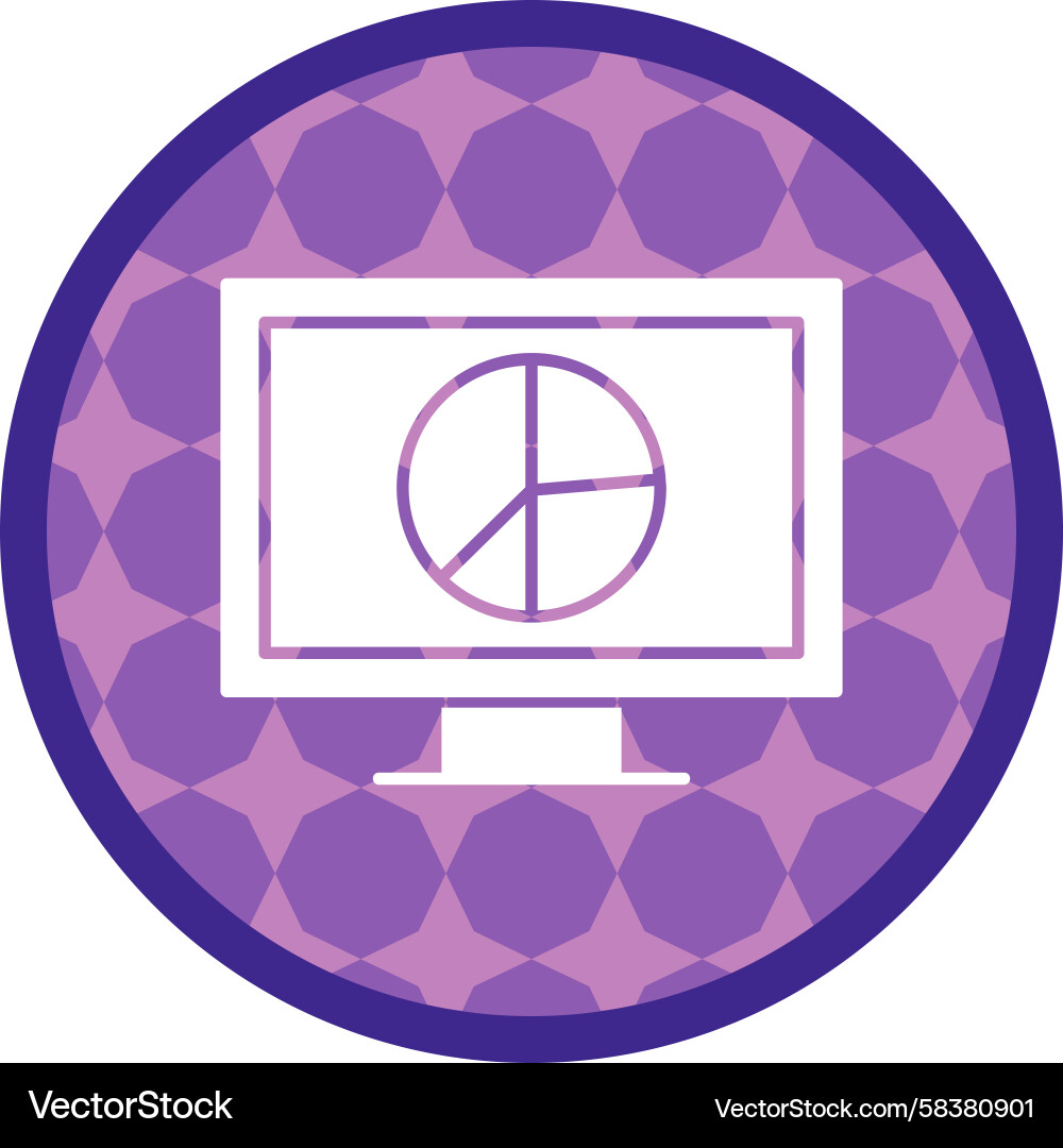 Pie Chart Icon - Data Analysis Vector Image