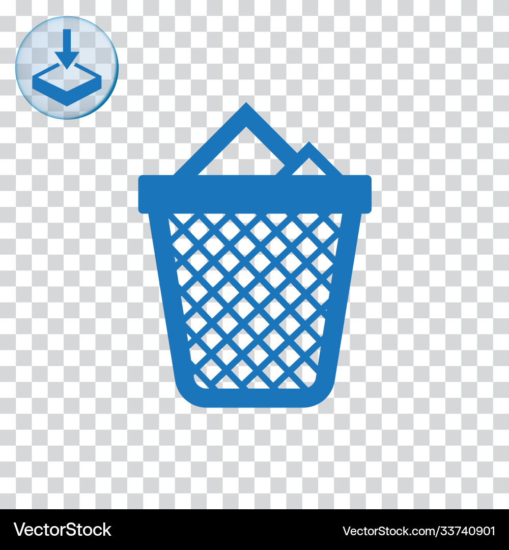 Trash icon for web and mobile Trash icon for web and mobile Vector Image