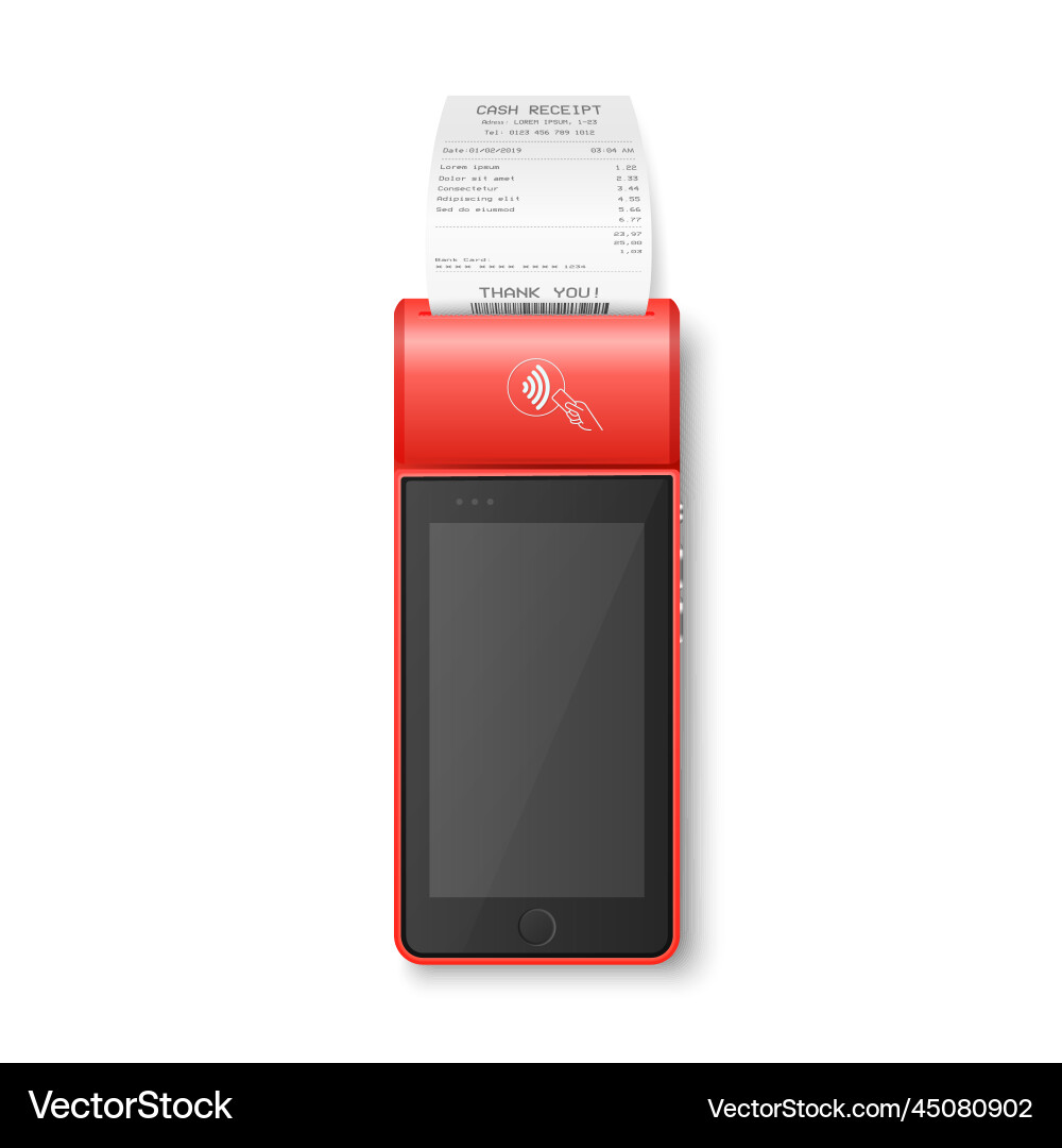 3d nfc payment machine with approved status 3d nfc payment machine with approved status vector image